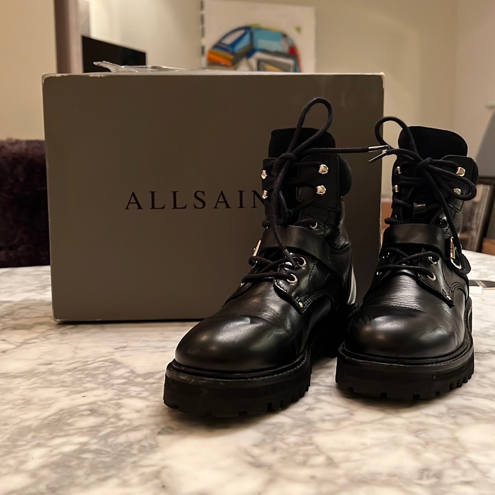 ALLSAINTS Paulina Combat Lugg Boots